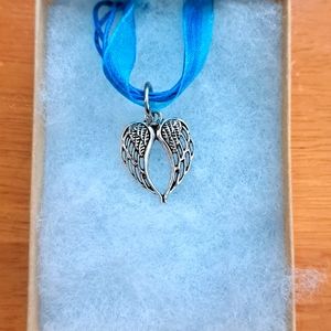 Silver Angel Wings Necklace